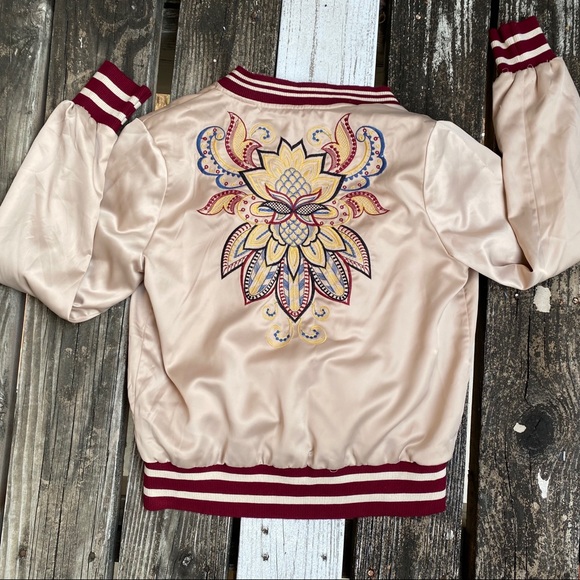 Jrs M Emroidered Bomber Jacket - Picture 2 of 9
